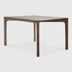 Outlet Ethnicraft Eettafel PI Gevernist Teakhout, kleur Bruin