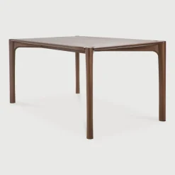 Outlet Ethnicraft Eettafel PI Gevernist Teakhout, kleur Bruin
