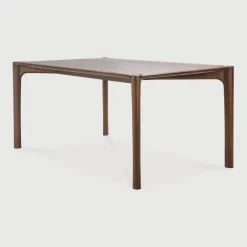 Outlet Ethnicraft Eettafel PI Gevernist Teakhout, kleur Bruin