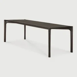 Discount Ethnicraft Eettafel PI Gevernist Teakhout, kleur Donkerbruin