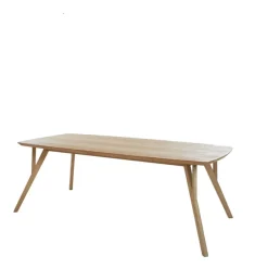 Outlet Light & Living Eettafel Quenza Mangohout, 200 x 100cm, kleur Naturel