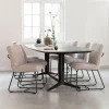 DTP Home Eettafel Soho Deens ovaal, Betonlook