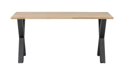Online WOOOD Eettafel Tablo met X-poot Onbehandeld