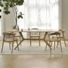 Hot Ethnicraft Eettafel X Geolied Eikenhout, kleur Naturel