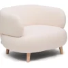 Best Kave Home Fauteuil Luisa Bouclé, kleur Ecru