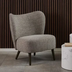 Online Bendt Fauteuil Napolean Bouclé, kleur Mokka