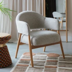 Discount ZILT Fauteuil Shenae Bouclé