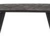 Discount ZILT Halbankje Yasmijn Teakhout, Asymmetrisch, 118cm