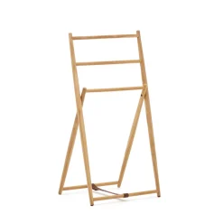 New Kave Home Handdoekenrek Roxana Teakhout Naturel