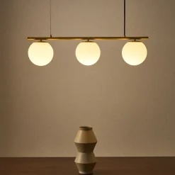 Hot Kave Home Hanglamp Brisia Glas en metaal, 3-lamps