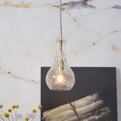 Hot it's about RoMi Hanglamp Brussels Druppel, Glas, kleur Goud