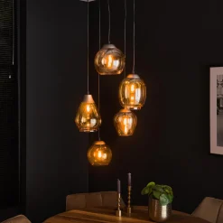 Best LifestyleFurn Hanglamp Francesco 5-lamps
