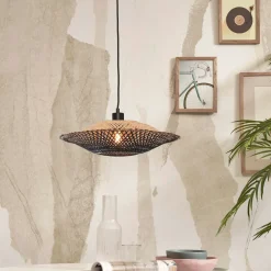 Hot GOOD&MOJO Hanglamp Kalimantan Bamboe, kleur Zwart/Naturel