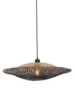 Hot GOOD&MOJO Hanglamp Kalimantan Bamboe, kleur Zwart/Naturel