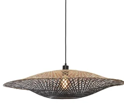 Hot GOOD&MOJO Hanglamp Kalimantan Bamboe, kleur Zwart/Naturel