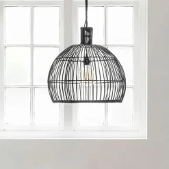 Hot MUST Living Hanglamp Las Salinas Rotan, kleur Zwart