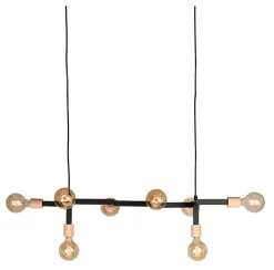 Best LABEL51 Hanglamp Loco, Metaal, 8 lamps, kleur Zwart