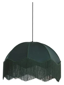 Light & Living Hanglamp Malacia Velvet, kleur Groen