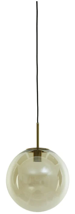 New Light & Living Hanglamp Medina kleur Amber Amberkleurig glas