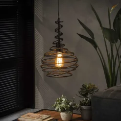 Hot LifestyleFurn Hanglamp Quinten 1-lamps, Ø25cm Zwart