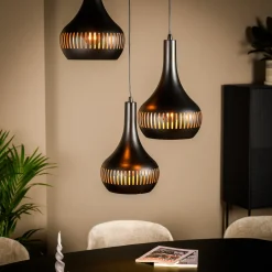 New BASE Hanglamp Rachel 3-lamps, kleur Zwart