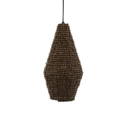 Sale By-Boo Hanglamp Shanga Houten kralen, 22cm Bruin