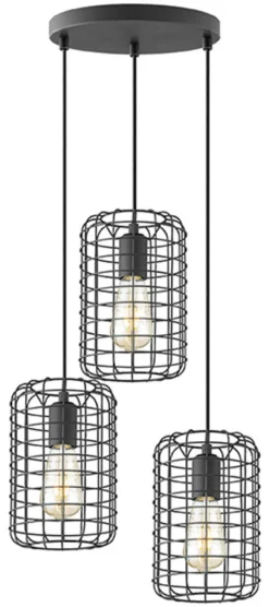 Online LABEL51 Hanglamp Solido 3-lamps, kleur Zwart