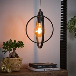 Outlet LifestyleFurn Hanglamp Tricia 40 x 30cm, kleur Zwart Charcoal
