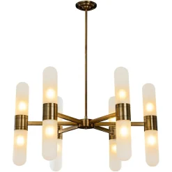 New Richmond Interiors Hanglamp Tricon Glas, kleur Brons