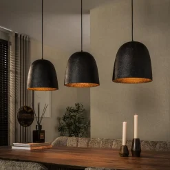 Clearance LifestyleFurn Hanglamp Watson 3-lamps, kleur Smoked Brown