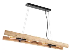 Sale LABEL51 Hanglamp Woody Hout, 4-lamps Rough