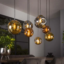 Discount LifestyleFurn Hanglamp Yair kleur Oud Zilver