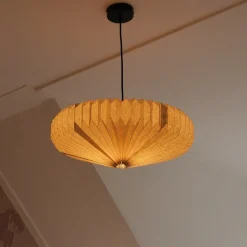 By-Boo Hanglamp Zuki Linnen, 55cm Natuurlijk