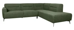 Hot LABEL51 Hoekbank Bolzano Bouclé, kleur Forest