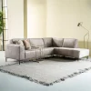 Outlet SEVN Hoekbank Michelle Velvet, kleur Lever