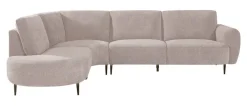 Clearance LABEL51 Hoekbank Milano 300cm, Elite stof, kleur Clay