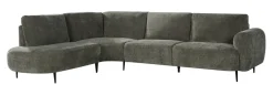 Discount LABEL51 Hoekbank Milano Elite stof, kleur Hunter
