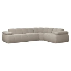 Outlet WOOOD Hoekbank Mojo Links, Bouclé Beige