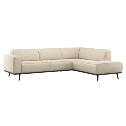 Discount WOOOD Hoekbank Statement Geweven stof, kleur Melange Beige