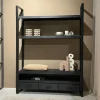 Best Livingfurn Hoog TV-meubel Norris Mangohout en staal, 150 cm