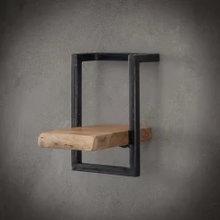 Outlet LifestyleFurn Industriële Wandplank Buster Massief acacia naturel