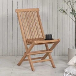 Clearance Nohr Inklapbare Tuinstoel Amberia Teakhout, kleur Naturel