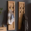 Hot Artistiq Living Kapstok Denice Mangohout en rotan, Met 8 haakjes