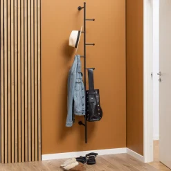 Outlet Bendt Kapstok Hedvig Met 6 haakjes, 171cm hoog Zwart