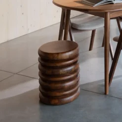 Outlet Zuiver Krukje/Bijzettafel Disc Mangohout, 35cm