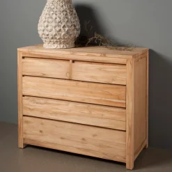 Hot Tower Living Ladekast Corona Teak met 5 laden