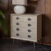New Dutchbone Ladekast Edson Rubberhout, Met 5 laden