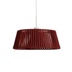 New Kave Home Lampenkap Aldet Plat Geweven touw, 46cm