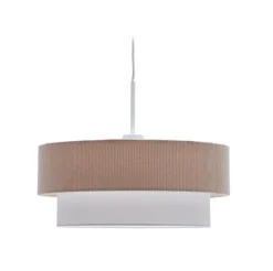 Sale Kave Home Lampenkap Bianella Rib Velvet, kleur Beige