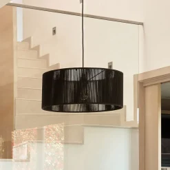 Best Kave Home Lampenkap Cantia Jute, Ø47cm, kleur Zwart